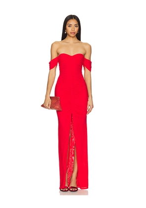 MAJORELLE Simone Gown in Red. Size L. Also in M, S, XL, XS, XXS.