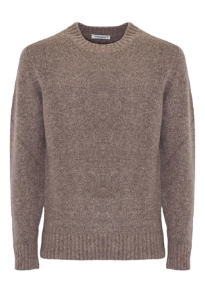 Kangra ribbed-trim crew-neck sweater - Brown