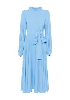 NISSA high-neck midi dress - Blue