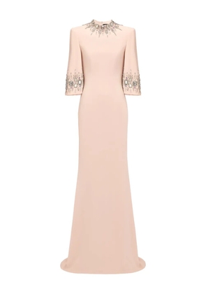 Jenny Packham Llana embellished maxi dress - Neutrals