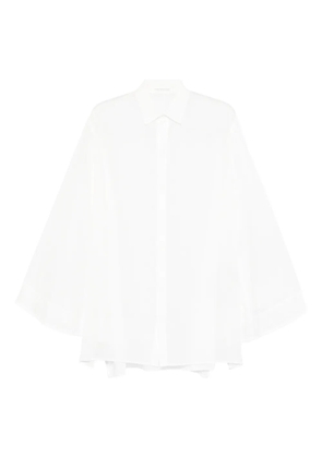 Yohji Yamamoto bell-sleeve shirt - White