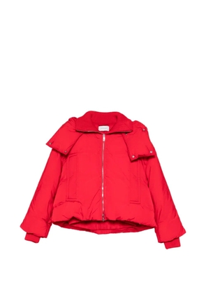 Sportmax ribbed collar jacket - Red