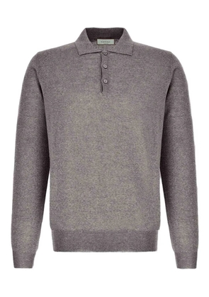 Canali polo-neck long-sleeved sweater - Neutrals
