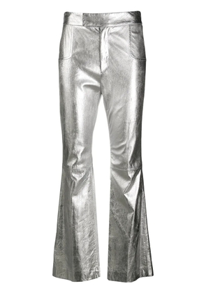Philosophy Di Lorenzo Serafini metallic flared trousers - Silver
