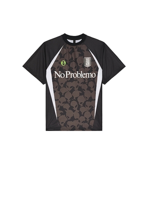 No Problemo Area 51 Football Shirt in Black. Size L. Also in XS, S, M, XL/1X.