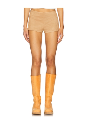 LIONESS Sun Drenched Short in Tan. Size L. Also in XXS, XS, S, M, XL, XXL.