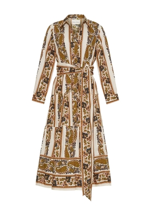 Cara Cara Lolita paisley-print tiered midi dress - Neutrals