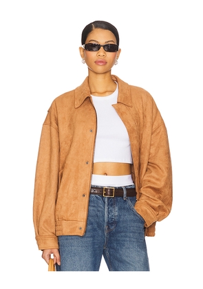LIONESS Kenny Bomber in Tan. Size L. Also in XS.