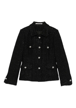 Tagliatore embellished tweed jacket - Black