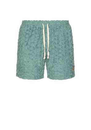 Marine Layer Towel Terry 6 Short in Blue. Size L. Also in S, XL/1X.