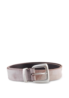 Molebo buckle leather belt - Brown