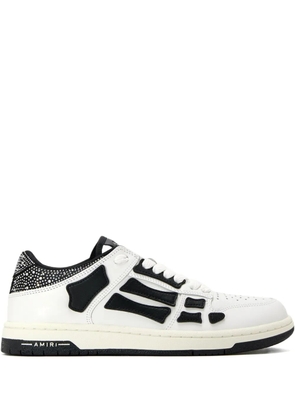 AMIRI crystal-embellished bone sneakers - White
