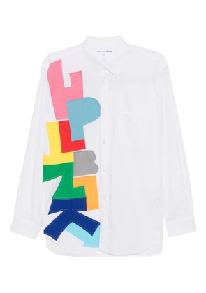 Comme Des Garçons Shirt graphic patched shirt - White