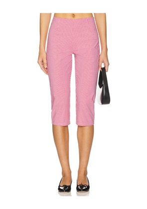 MORE TO COME Drea Capri Pant in Red. Size L. Also in M, S, XL, XS, XXS.