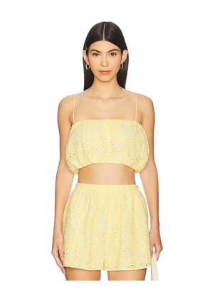 Lovers and Friends Josie Top in Lemon. Size S. Also in L, M, XL, XS.