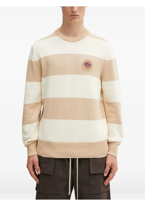 Lacoste striped badge sweater - Neutrals