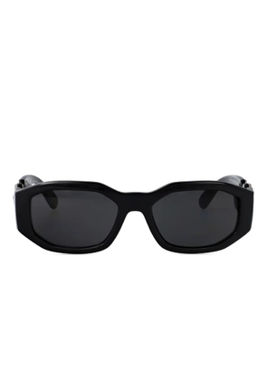Versace Eyewear medusa-embellished geometric sunglasses - Black