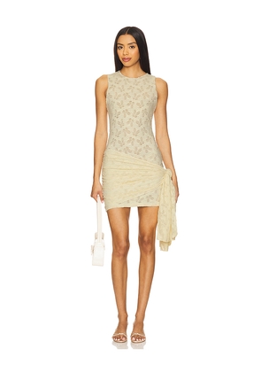 LIONESS Soleil Mini Dress in Cream. Size L. Also in M, S, XL, XS.