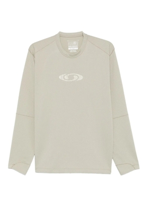 MM6 Maison Margiela X Salomon logo-print long-sleeve sweater - Neutrals
