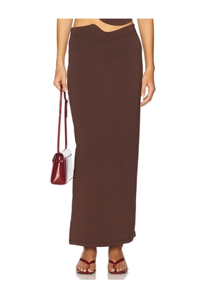LNA Naomi Skirt in Brown. Size L. Also in M, S, XL.