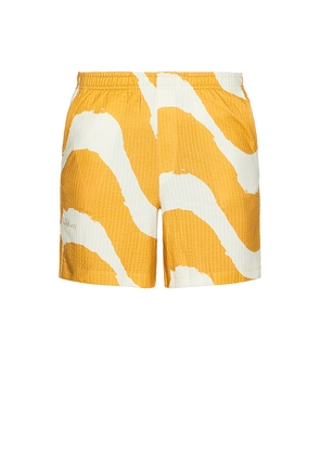 Nikben Wavy Shorts in Mustard. Size L. Also in M, S.