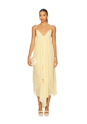 Lovers and Friends Eve Gown in Lemon. Size L. Also in M, S, XL, XS, XXS.