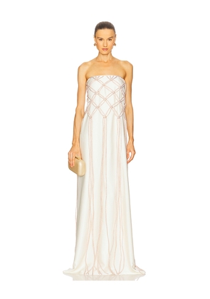 Mayle Vasquez Redes Dress in Ivory. Size M. Also in S.