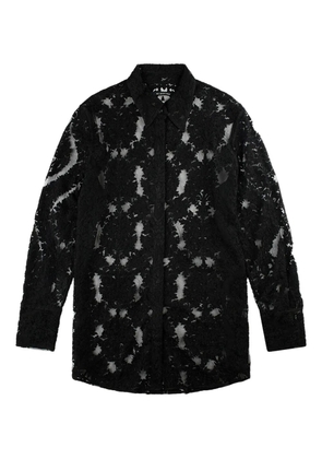 Song For The Mute lace-patterned shirt - Black