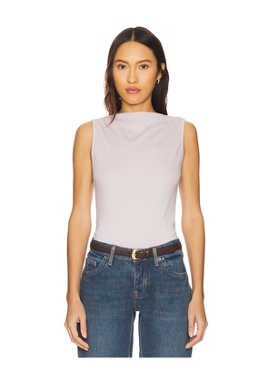 Michael Stars Coco Ruched Top in Beige. Size L. Also in M, XS.