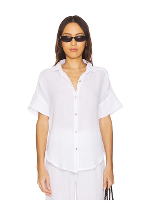 Michael Stars Bailey Button Down Shirt in White. Size M. Also in S.