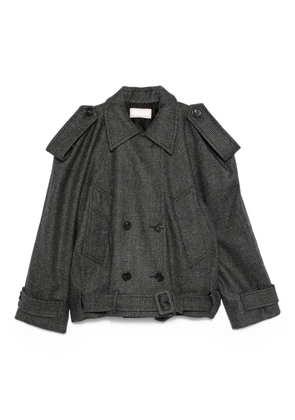 LITKOVSKA double-breasted belted jacket - Grey