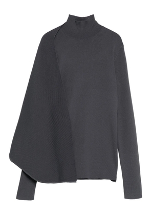 ENTIRE STUDIOS high-neck wrap sweater - Grey