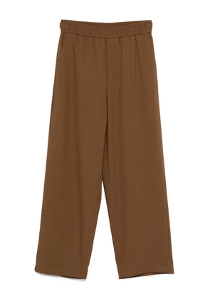 AMI Paris elastic-waist trousers - Brown
