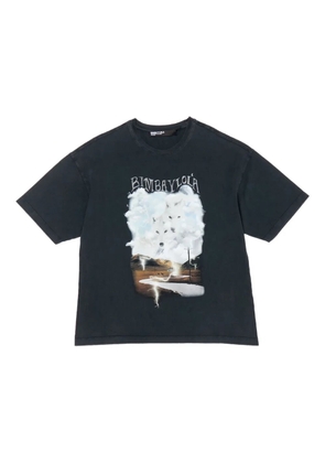 Bimba y Lola logo wolf-print T-shirt - Black