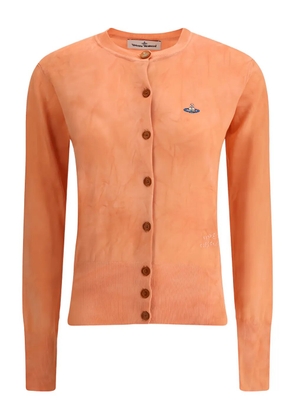 Vivienne Westwood orb-embellished cardigan - Orange