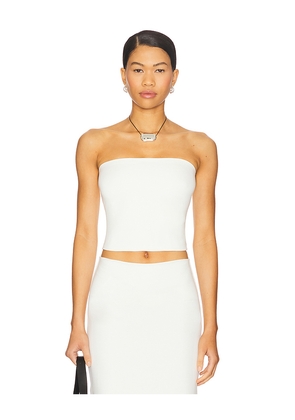 LESET Rio Bandeau Top in White. Size L. Also in M.