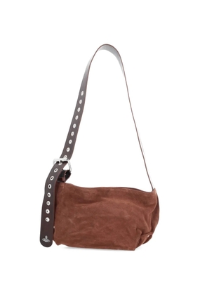 Vivienne Westwood Orb-buckle shoulder bag - Brown