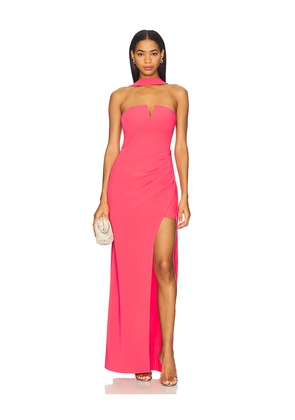 Lovers and Friends Alexis Gown in Pink. Size L. Also in M, S, XL, XS, XXS.