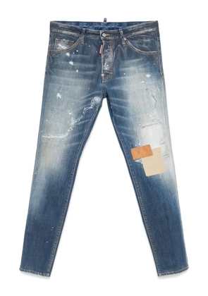 DSQUARED2 patch-detailing cotton jeans - Blue