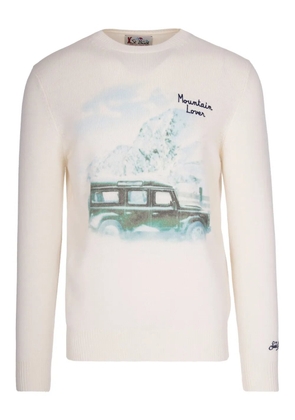 MC2 Saint Barth Mountain lover graphic sweater - Neutrals