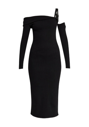 Versace Jeans Couture buckle-detail midi dress - Black