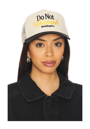Motel Margarita Do Not Disturb Snapback in Cream.