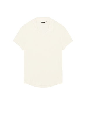 Monfrere Bond Polo in Cream. Size L. Also in XL/1X.