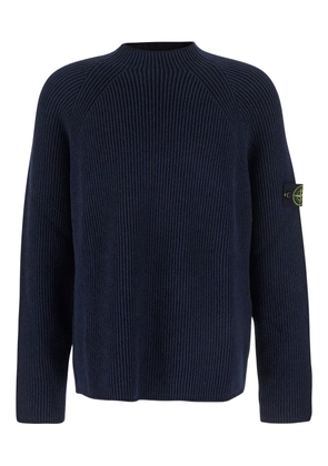 Stone Island ribbed-knit sweater - Blue