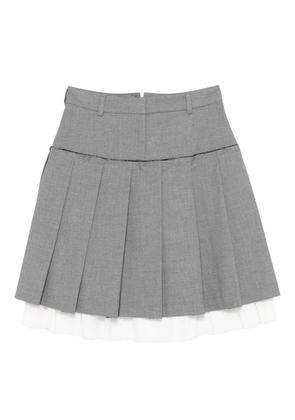 Gimaguas layered pleated mini skirt - Grey