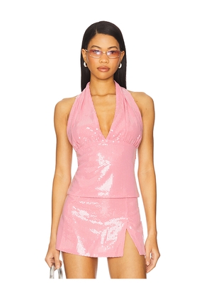 Miaou Mathilde Top in Pink. Size L. Also in M, S.