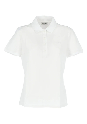 Lacoste button-up polo top - White