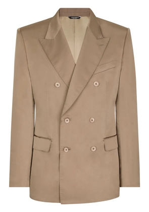 Dolce & Gabbana duchesse double-breasted blazer - Brown