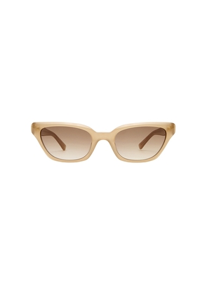 Luv Lou The Drew Sunglasses in Cream.