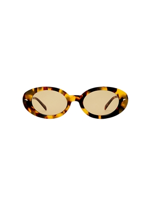 Luv Lou The Avalon Sunglasses in Brown.